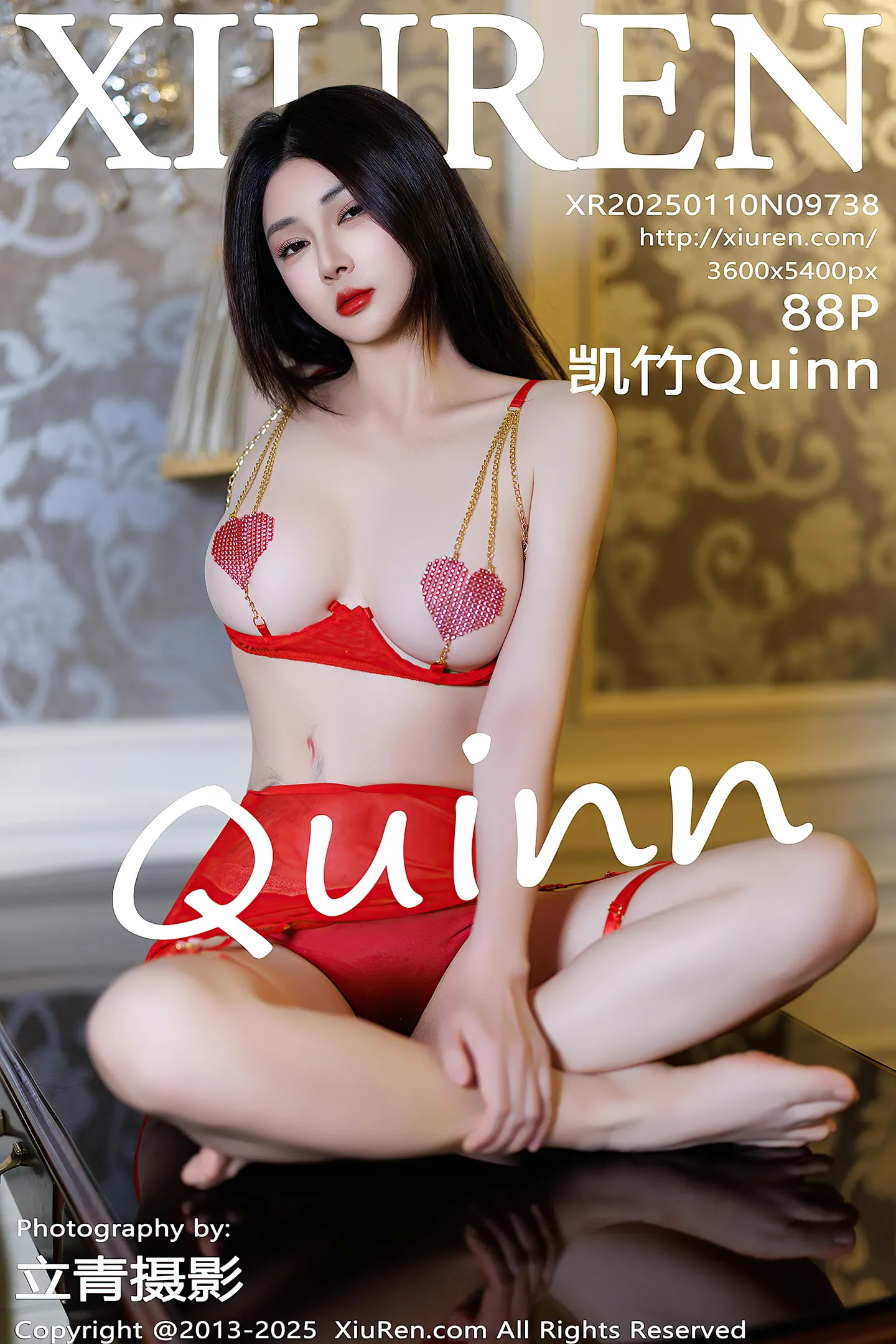 [XiuRen秀人网]No.9738_模特凯竹Quinn性感红色连衣短裙露情趣内衣秀丰腴身材诱惑写真88P-秀人网 - XiuRen.Space